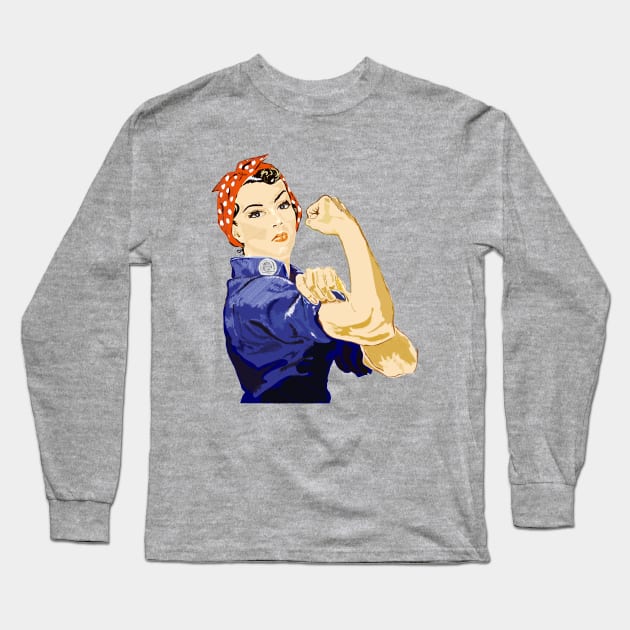 Rosie the riveter Long Sleeve T-Shirt by Slownessi